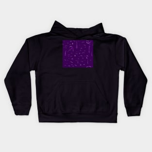 purple again 2, raindrops deep purple Kids Hoodie